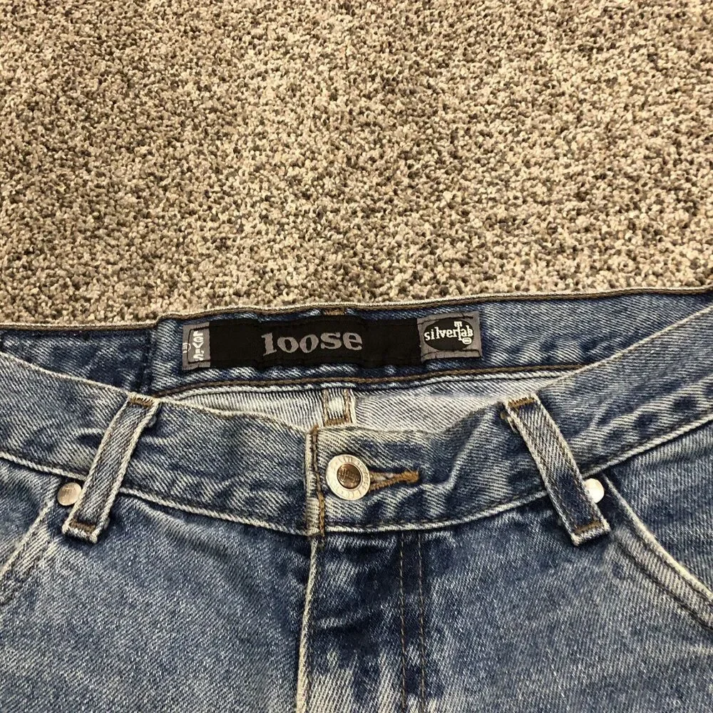 VTG Levis SilverTab Jeans Mens 33x29 Blue Loose Relaxed Straight Denim - Picture 8 of 13